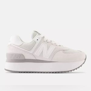New balance 574+ (platform) in “reflection with rain cloud and white”